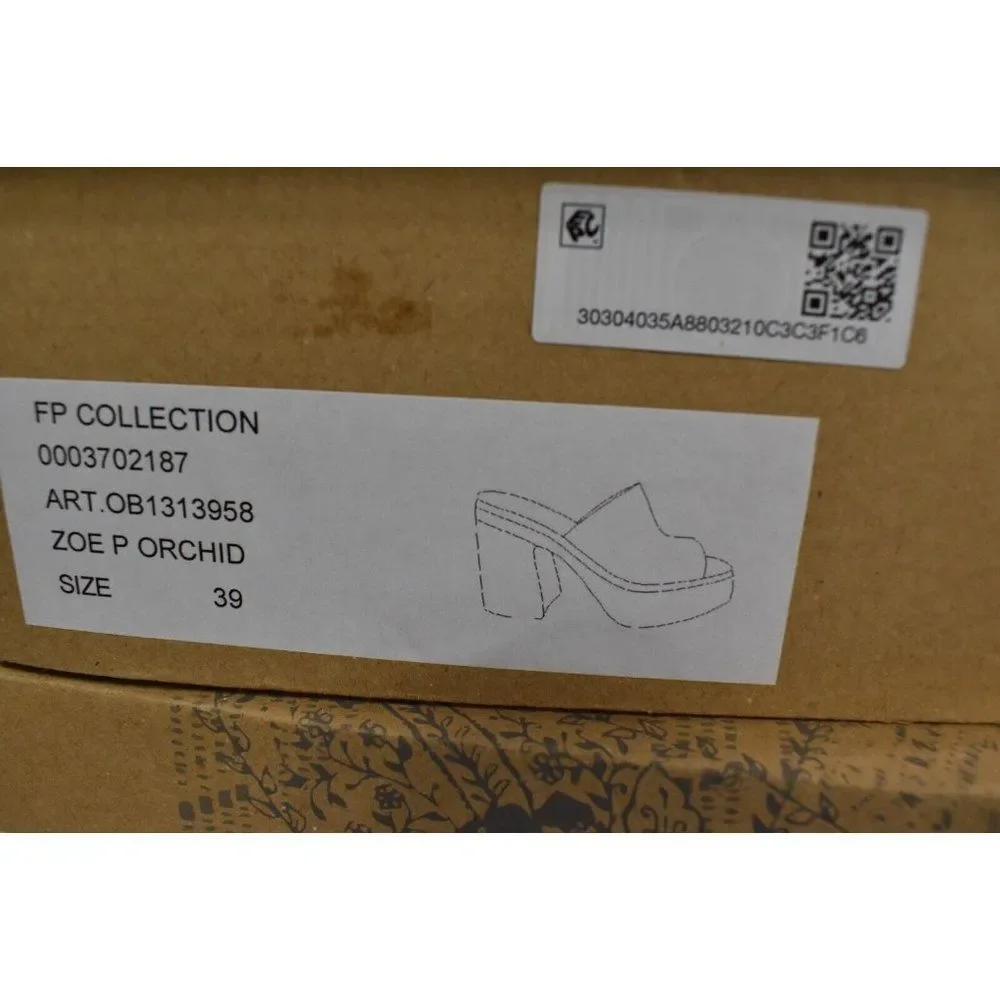 Free People Womens Size EU 39 US 9 Zoe Orchid Purple Platform Sandals Shoes - Picture 8 of 8